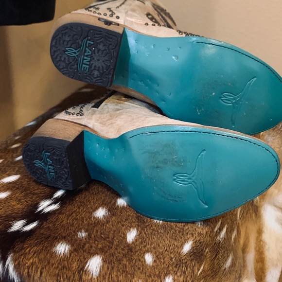 Lane Tan Leather Studded Gabbie Boots - Picture 4 of 5